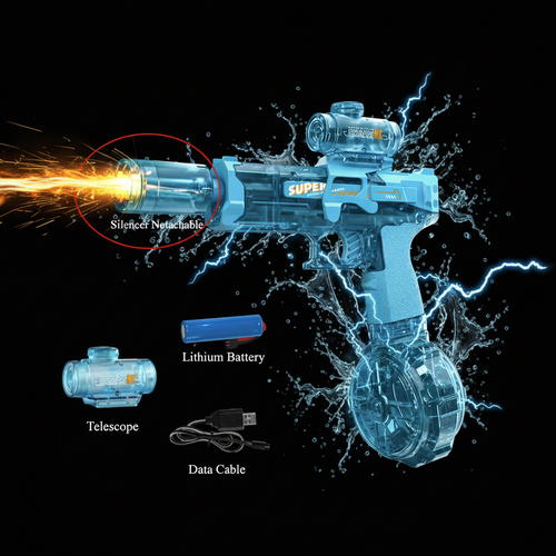 HydroBlaze 360 - Electric Water Gun | Automatic Fire & Extreme Range